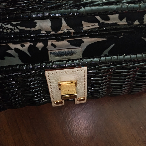 Kate Spade Wicker Clutch In Black - Picture 8 of 9